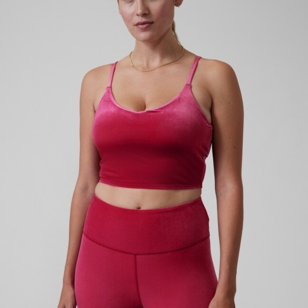 Athleta Women's Pink Velvet Camisole